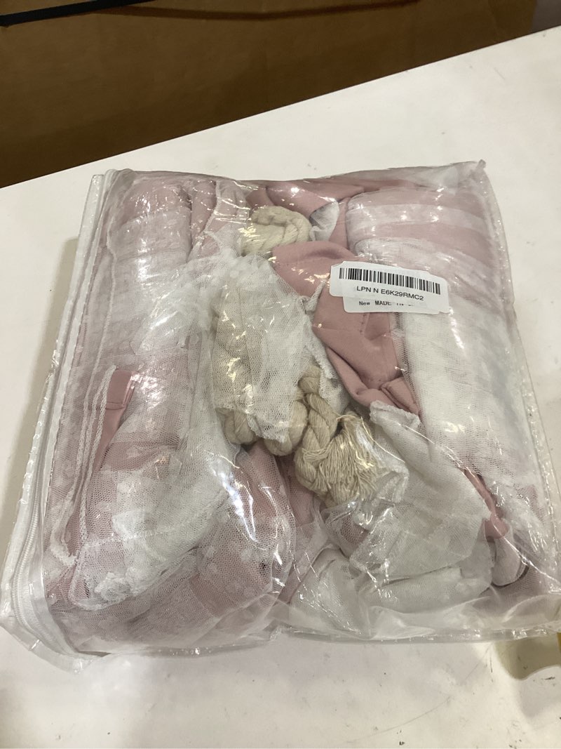 Condition photo showing Good Condition for mysky home pink blackout curtains for girls bedroom & nursery kids blush princess double layer drapes, polka dots sheer, grommet tops, 52x84 inch, 2 panels 52"w x 84"l (pack of 2) blush pink