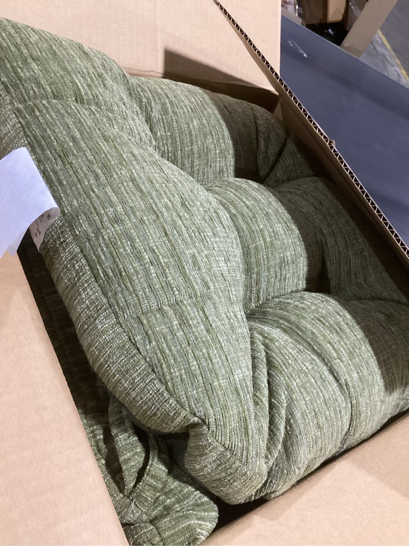 Condition photo showing Good Condition for klear vu gripper overstuffed universal non-slip dining chair cushions for kitchen decor or office use, u-shaped skid-proof seat pad, 17x17 inches, 2 count (pack of 1), chenille gray 2 count (pack of 1) chenille gray