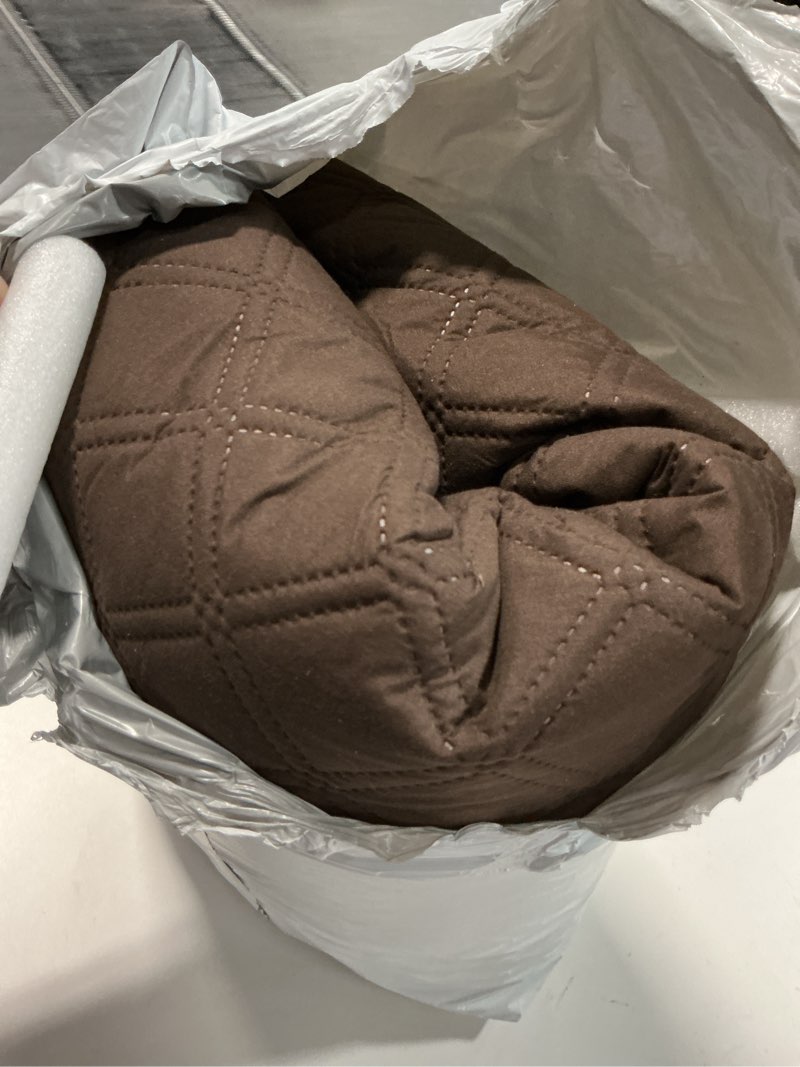 Condition photo showing Good Condition for Ruaozz Waterproof Recliner Sofa Cover 1-Piece Couch Covers for Reclining Couches Reclining Sofa Cover Washable Furniture Protector with Elastic Straps Pocket for Kids, Pets (Chocolate, 3 Seater) Chocolate 3 Seater