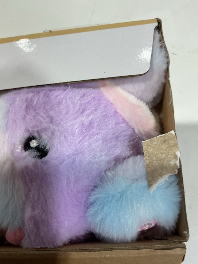 Condition photo showing New/Like New for hopearl led musical stuffed bunny light up singing plush toy playset mommy rabbit with 3 baby bunnies in her tummy adjustable volume lullaby animated soothe gifts for kids toddler girls, rainbow, 12'' bunny_led & music