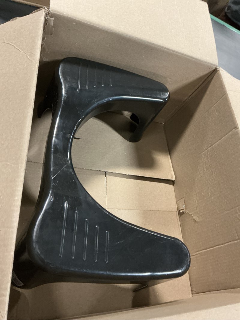 Condition photo showing As Is for squatty potty the original bathroom toilet stool, curve lightweight with sleek and modern design, black, 7"