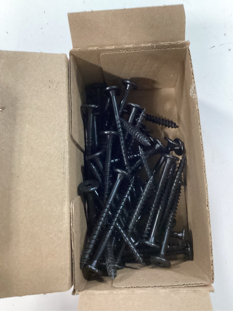 Condition photo showing As Is for 2-7/8 in. headlok structural wood screws flat head wood screws, black (50-pack)