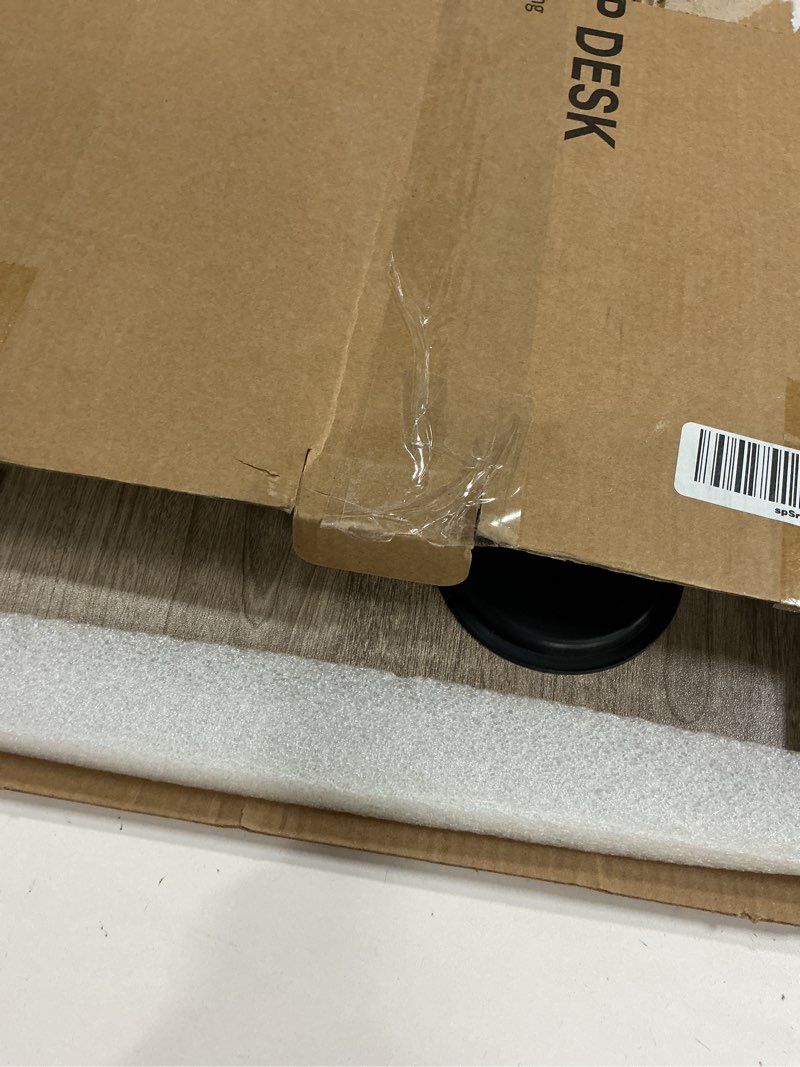 Condition photo showing Good Condition for Foldable Lap Desk, Laptop Bed Desk, Portable Lap Table, Laptop Bed Table with Cup Holder & Tablet Slot & Lifting Handle for Working Writing Drawing & Eating - Gray Wood