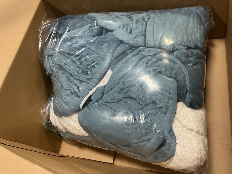 Condition photo showing Good Condition for Heated Blanket Electric Blanket Queen Size 84"x90" Fast Heating Electric Blanket with Dual Control 10 Heat Levels & 10 Hours Auto-Off Overheat Protection Cozy Soft Flannel Heated Throw Blanket Navy Queen