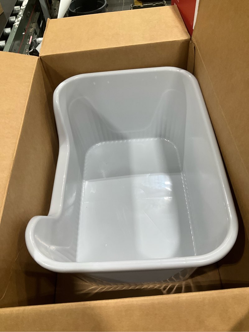 Condition photo showing Good Condition for extra large litter box with high sides 25.27" lx17.83 wx13.11 h,anti-splashing,tool-free assembly,multi kitty cat litter box,jumbo (grey)