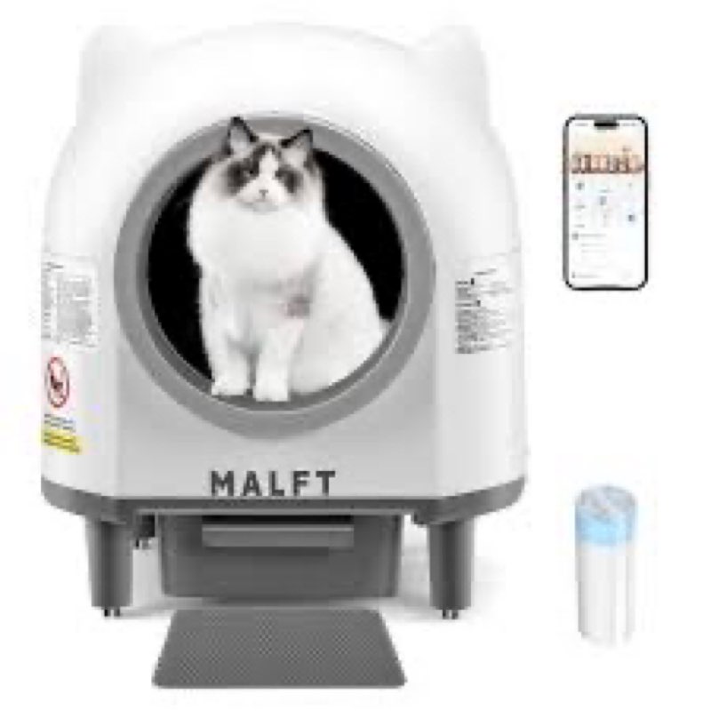 90L Self-Cleaning Litter Box – WiFi Connected Automatic Cat Litter Box, Silent Night Mode, Child & P