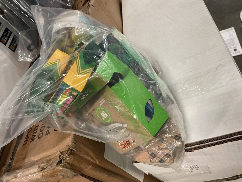 Condition photo showing As Is for assorted office supplies