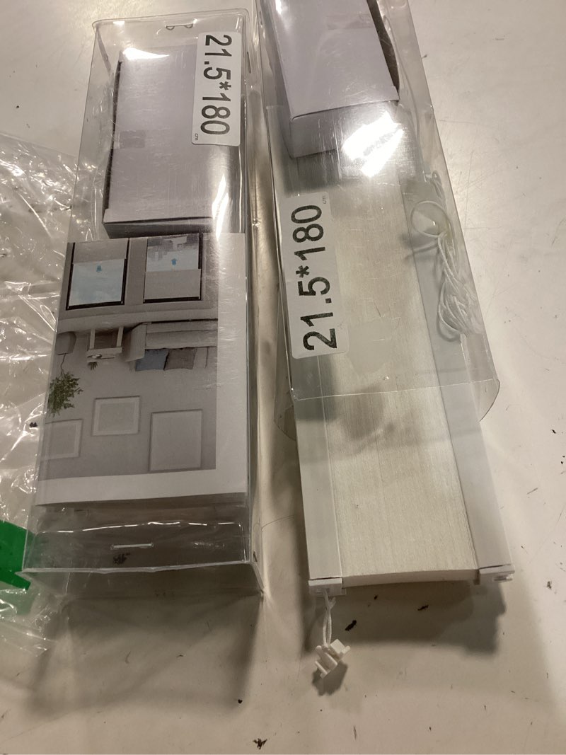 Condition photo showing Good Condition for 2 pcs cordless light filtering sidelight blinds cellular shades 8.5" w x 72" h white cordless sidelight window treatments door blinds honeycomb shades only for openable windows darkening