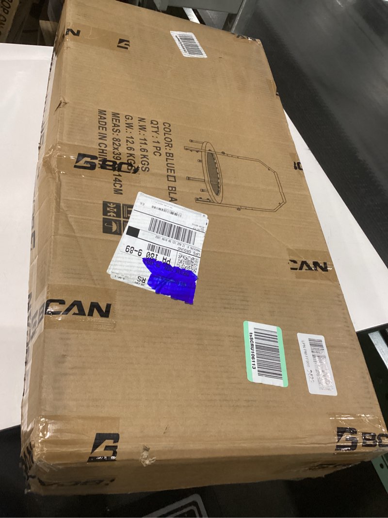 Condition photo showing New/Like New for BCAN 40/48" Foldable Mini Trampoline Max Load 330lbs/440lbs, Fitness Rebounder with Adjustable Foam Handle, Exercise Trampoline for Adults Indoor/Garden Workout 40-inch Black