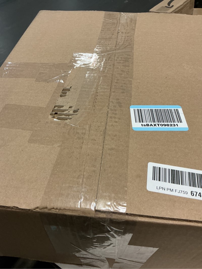 Condition photo showing Good Condition for mDesign Plastic Tall Food Storage Organization Container Bin with Handles for Kitchen, Pantry, Cabinet, Fridge/Freezer, Countertop - Organizer for Snacks/Appliances, Ligne Collection, 4 Pack, Clear 10 x 5 x 8 (Pack of 4)