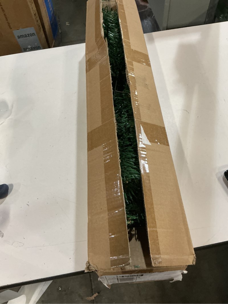 Condition photo showing As Is for 4.5 Ft Small Christmas Tree - 120 LED Lights - 350 Branch Tips Artificial Christmas Tree with Remote Timer - 8 Lighting Modes Xmas Tree for Kids Room Decorations Green 4.5ft