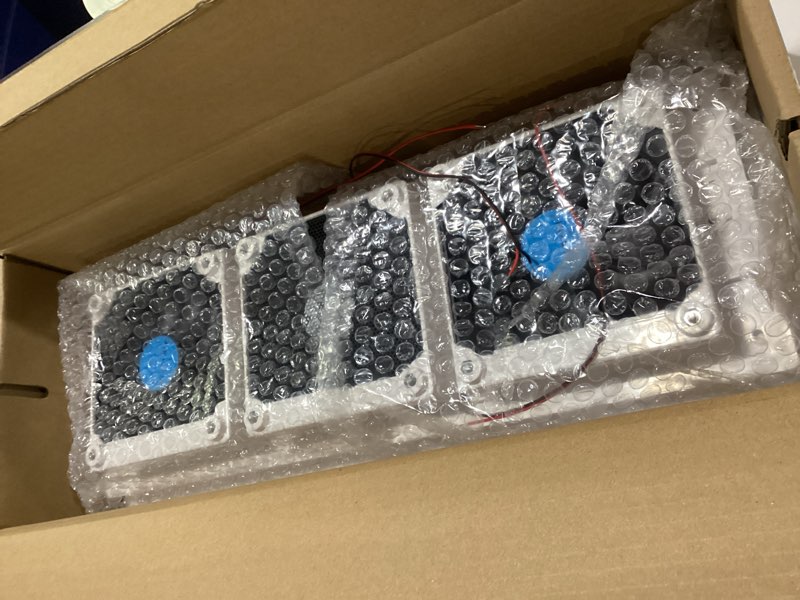 Condition photo showing New/Like New for reversible rv refrigerator vent fan with grille for enclosed trailer side vents, dc 12v powered rv side vent replacement for cooling rv fridge fan