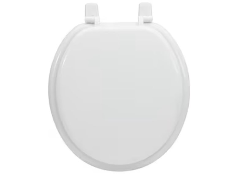 project source wood white round toilet seat