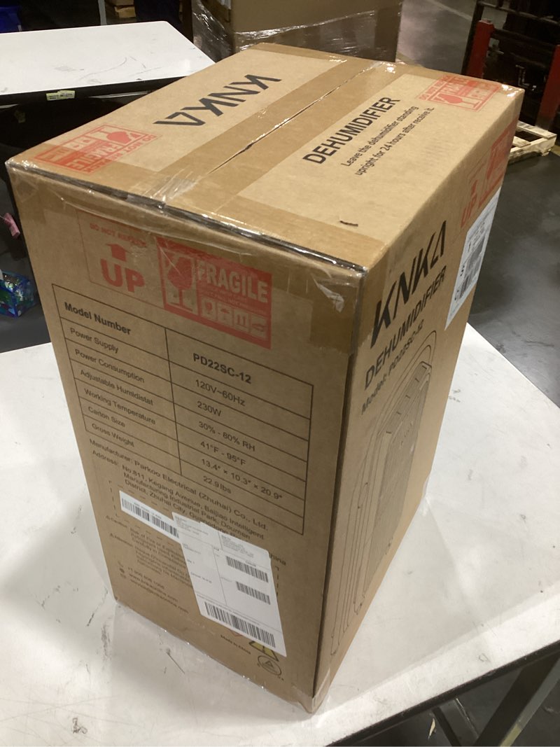 Condition photo showing New/Like New for knka energy star 4500 sq.ft dehumidifier, max 80 pint/day dehumidifier with drain hose, dehumidifier for basement, bedroom, bathroom, large room, smart humidity control, dual timer, sleep mode max 80 pints