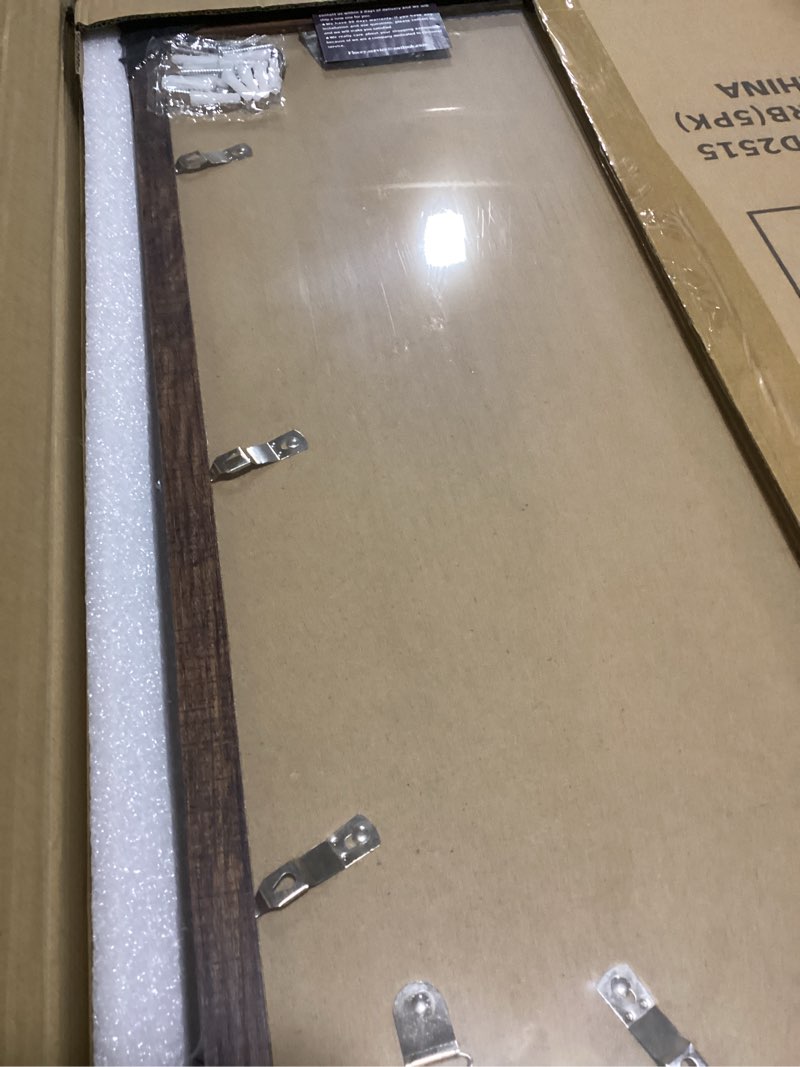 Condition photo showing Good Condition for 18x24 picture frame set of 5, rustic brown poster frame, display pictures 16 x 20 with mat or 18 x 24 without mat for horizontal or vertical wall mounting, wall gallery frame for artwork rustic brown 18x24-5pack