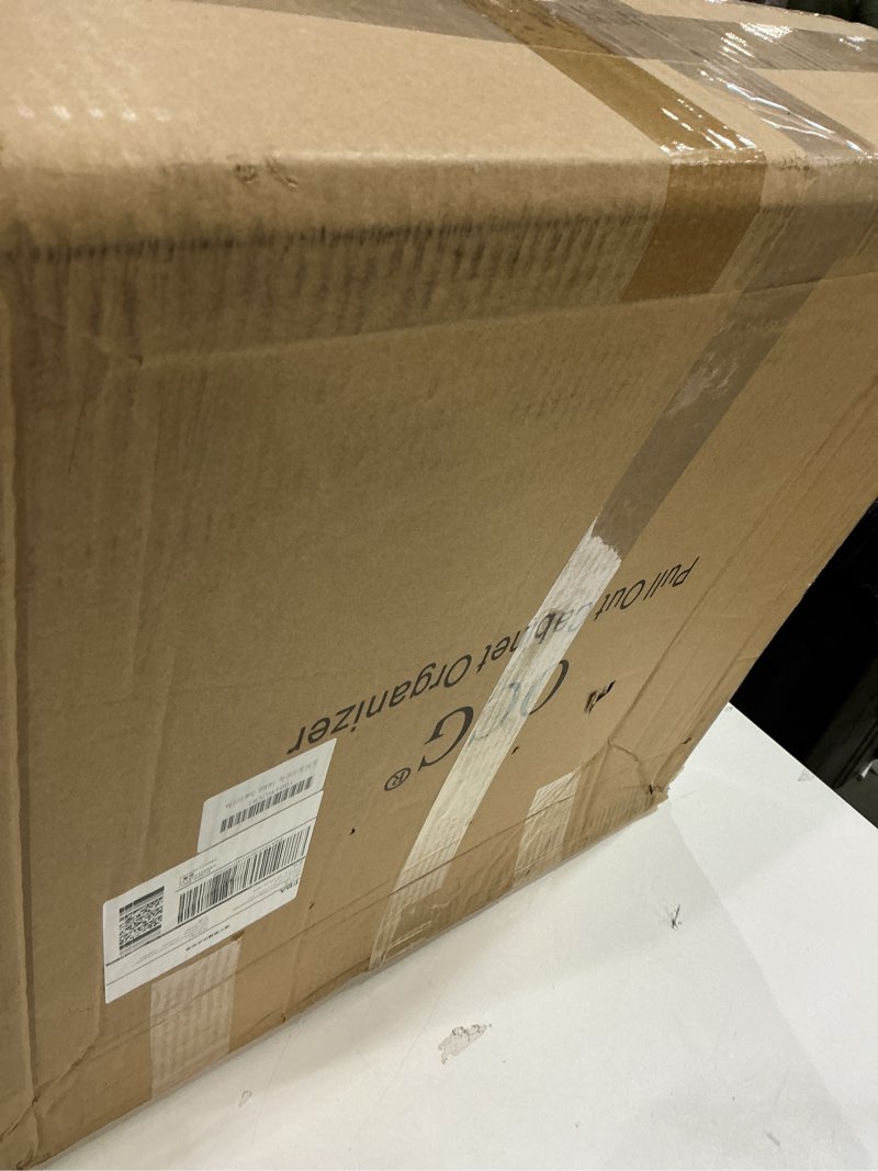 Condition photo showing Good Condition for OCG Pull Out Cabinet Organizer 2 Pack (21" W x 21" D), Pull out Shelves 1 Tier, Cabinet Slide Out Shelves for Base Cabinet Organization in Kitchen Bathroom Pantry, Bottom Mount, Chrome Finish 21W21D, 2Pack