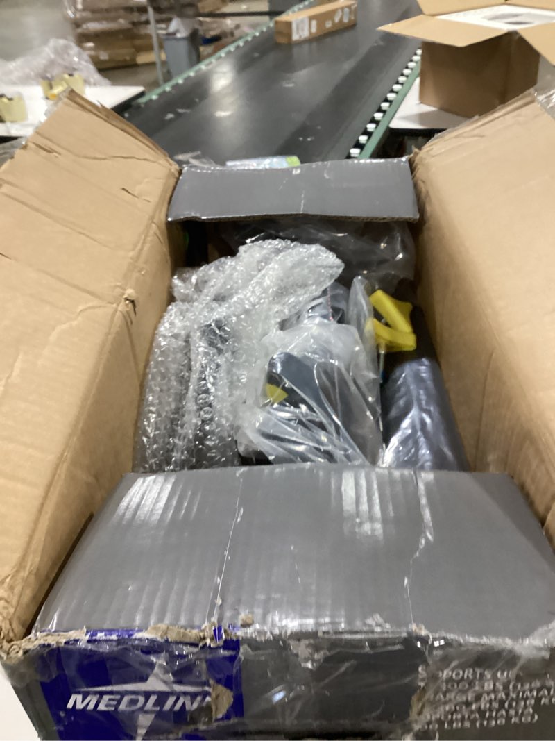 Condition photo showing Good Condition for Medline Premium Empower Folding Mobility Rollator Walker with Memory Foam Seat, Black, 300 lb. Weight Capacity, 8” Wheels, Cupholder,Rolling Walker for Mobility Impairment, Adjustable Handles