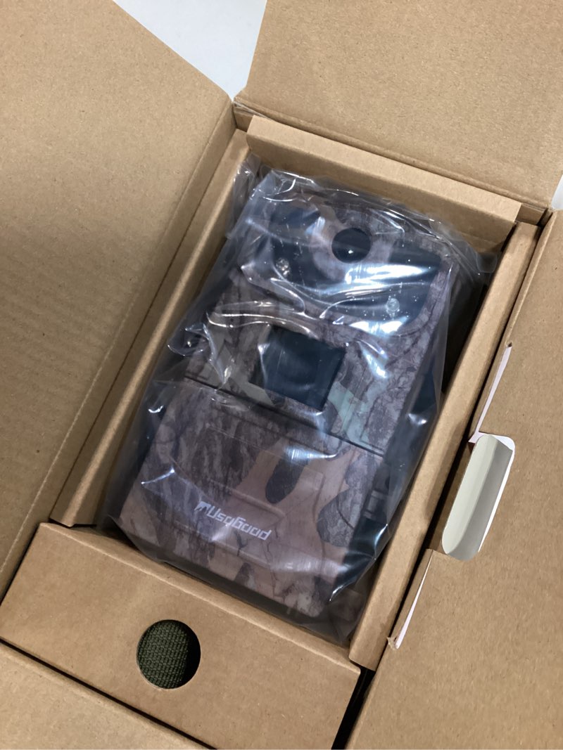Condition photo showing Good Condition for usogood trail camera wifi 4k 48mp, game camera that send pictures to phone,8 batteries & 32gb card,wifi trail cameras with night vison motion activated waterproof for deer/backyard/wildlife monitoring brown