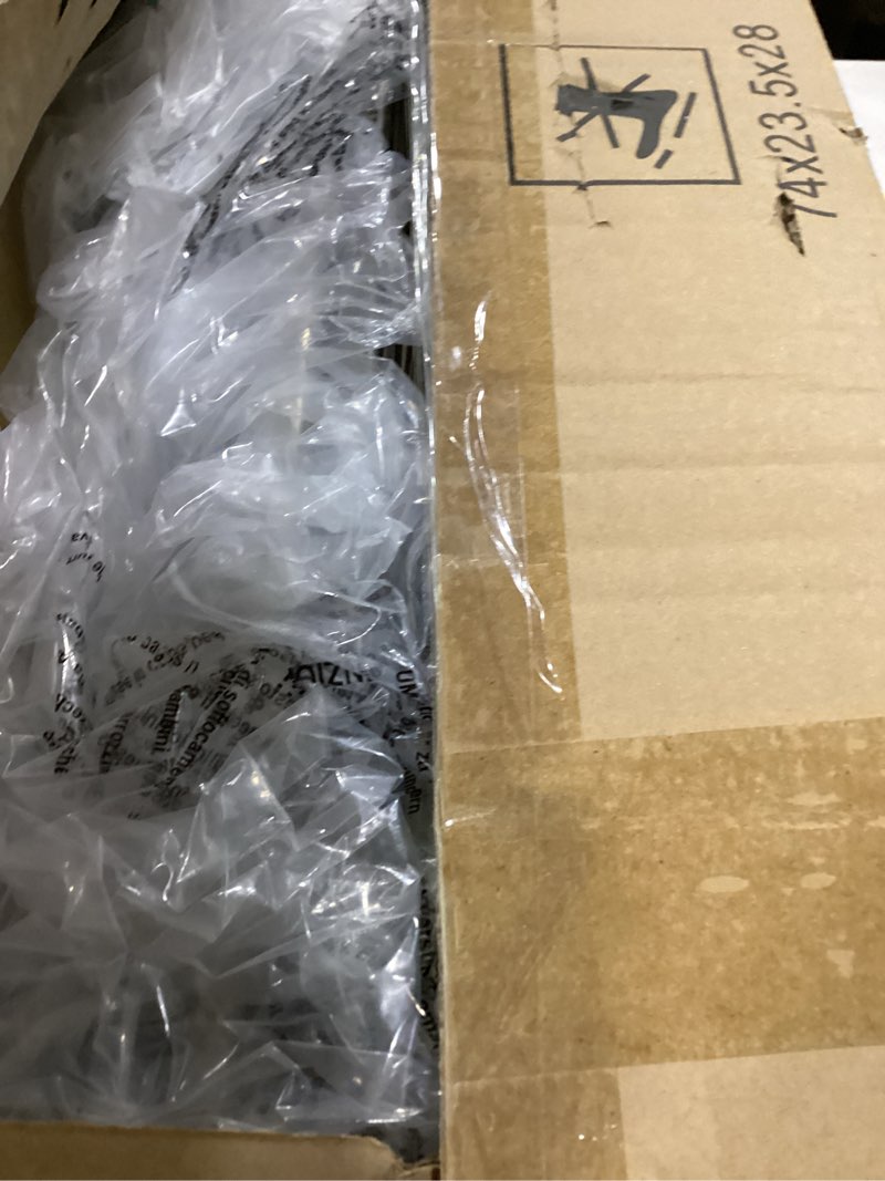 Condition photo showing As Is for Upgraded Portable Sauna of Relaxation, Detoxification, Steam Sauna for Home with Steamer, Pairs Remote Control, Folding Chair, 9 Levels, 2.6’ x 2.6’ x 5.9’ Blue