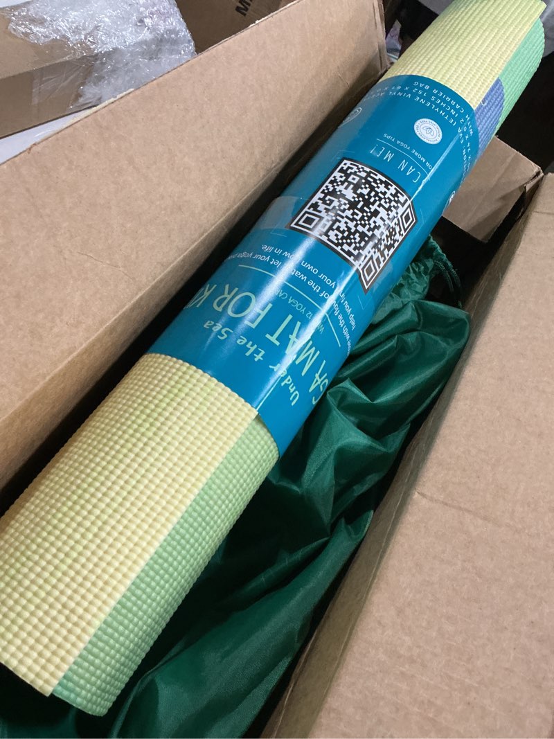 Condition photo showing New/Like New for abtech kids yoga mat set - comfortable dinosaur kid yoga mat boy with 12 yoga cards, storage bag, beige play mat thick for gymnastics mat, exercise mat, no-toxic and non-slip for ages 3-12 panda
