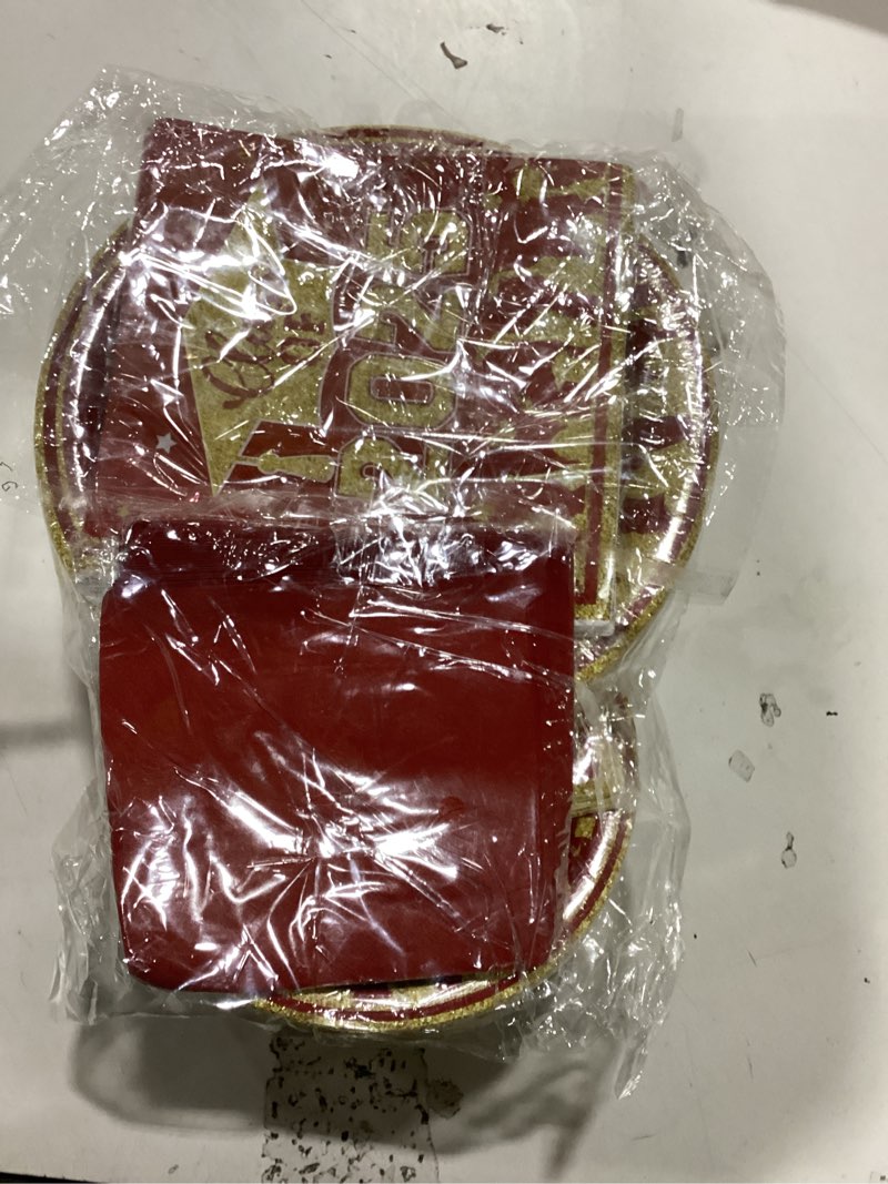 Condition photo showing Good Condition for graduation decorations 2026 maroon and gold red,graduation paper plates and napkins party supplies set,200 count,for college high school congrats disposable party dinnerware,serves 50 dessert plates