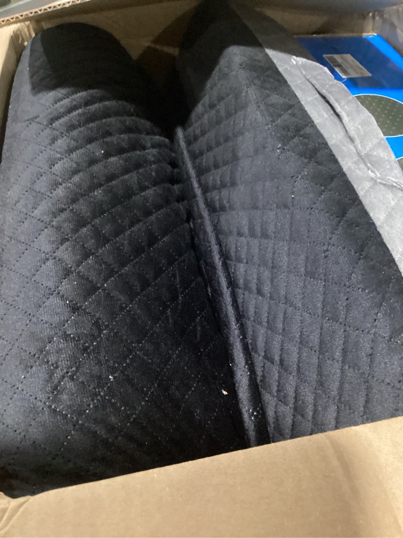 Condition photo showing As Is for seat cushion for office chair, memory foam chair cushions, car seat cushion for long sitting, desk chair cushion for pressure relief, non-slip bottom, washable cover, x-large, black x-large black