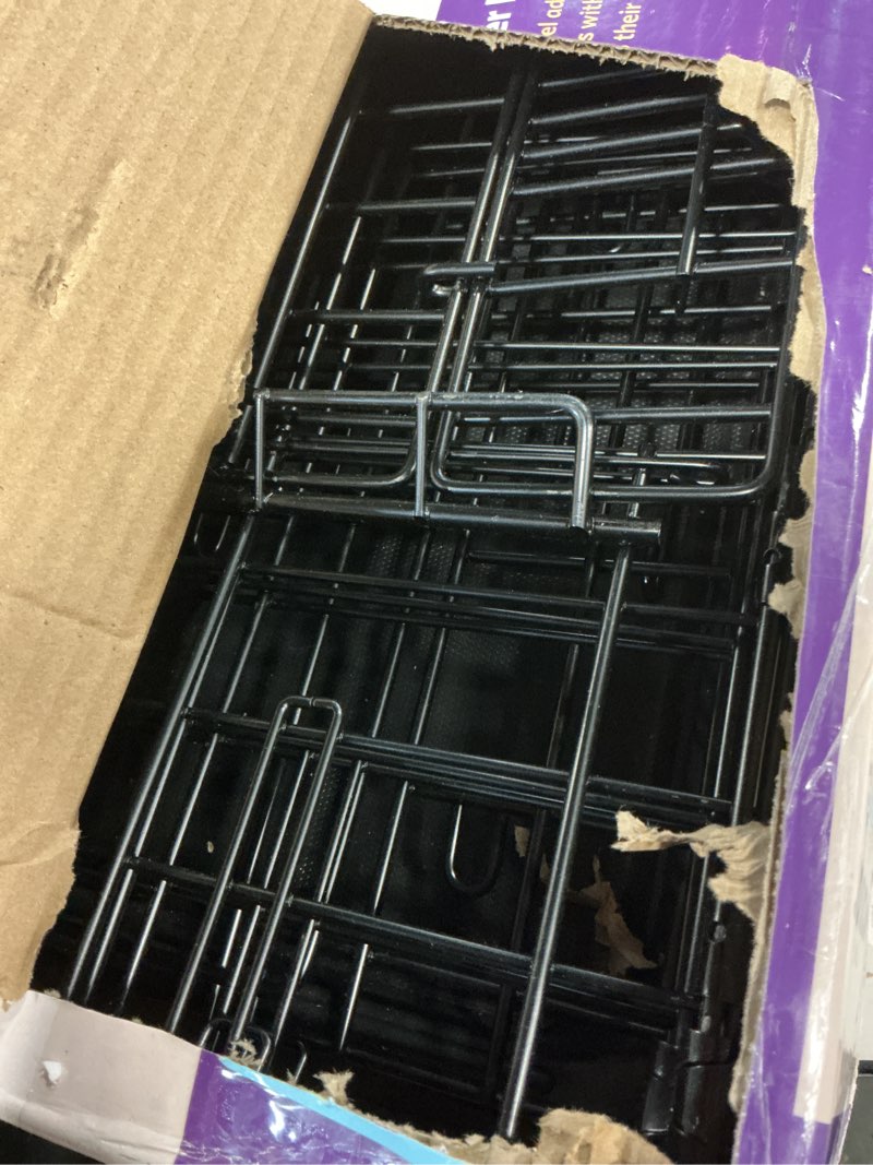 Condition photo showing Good Condition for MidWest Homes for Pets Medium Ovation Double Door 30-inch Folding Metal Dog Crate, Front and Up & Away Side Doors, Space-Saving Design 30.8"L x 22.3"W x 24.1"H Black