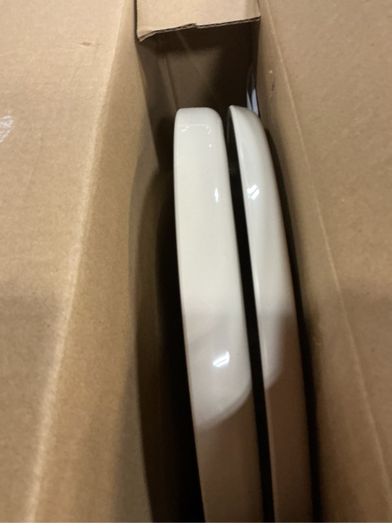 Condition photo showing As Is for toto® softclose® slow close elongated toilet seat and lid, bone - ss114#03 bone elongated seat