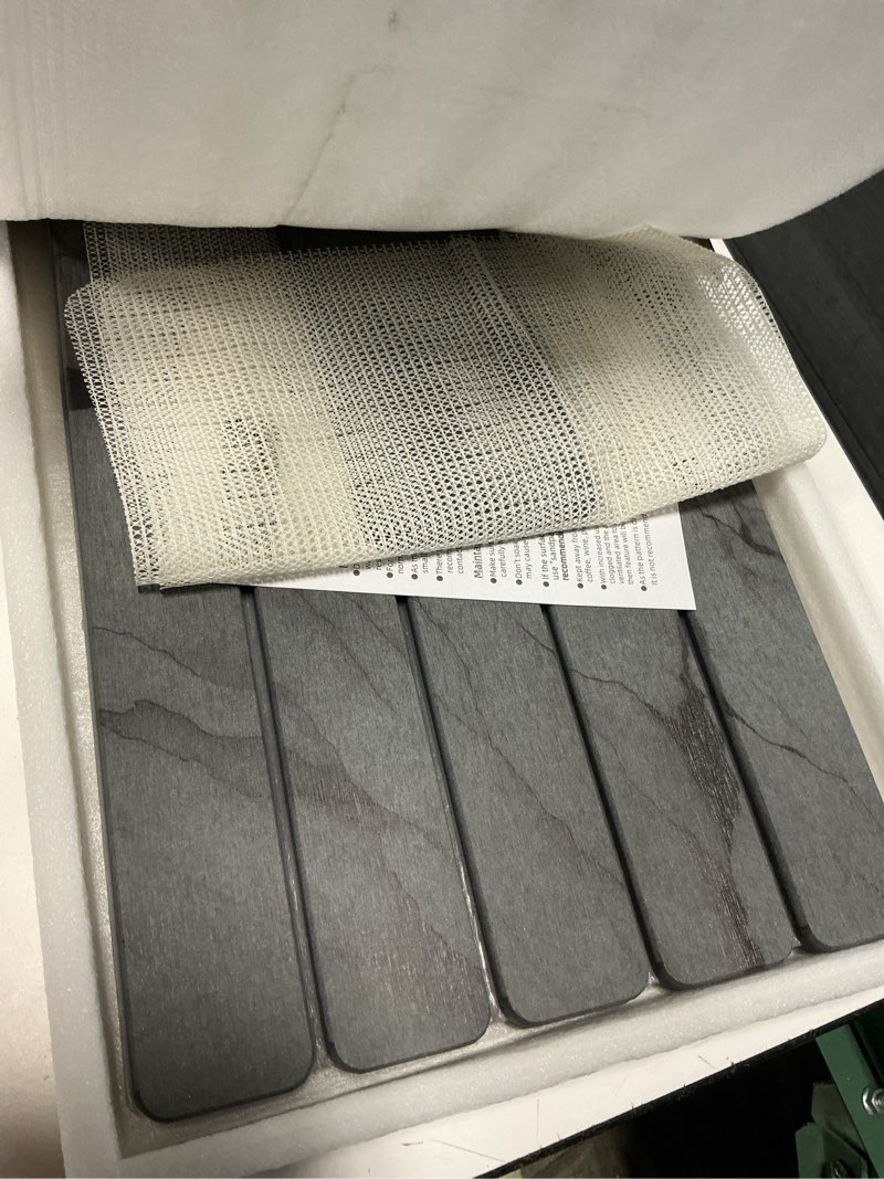 Condition photo showing Good Condition for large stone dish drying mat for kitchen counter, quick dry stone dishes mats,foldable water absorbing diatomaceous earth drying organizer pad for plate rack bottles utensils(dark gray 24"×16" & 8"x4") dark gray 24" x 16"