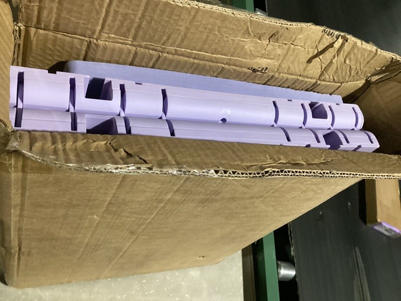 Condition photo showing Good Condition for pilates board set - pilates reformer, multi-foldable pilates reformer set, portable pilates reformer, trainer machine for home workout with timer, ab, core, fitness, exercise (purple)