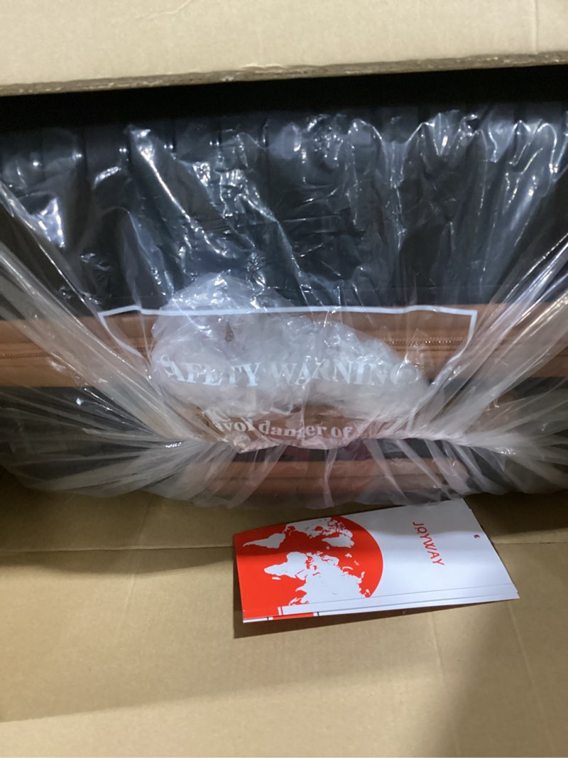 Condition photo showing New/Like New for Joyway Luggage Sets 2 Piece PP Hardshell Carry on Suitcase and Checked Luggage, Travel Lightweight Suitcase Set with Double Spinner Wheels and TSA Lock (Black Brown, 20+28 inch) Black Brown 2 piece set (20/28)