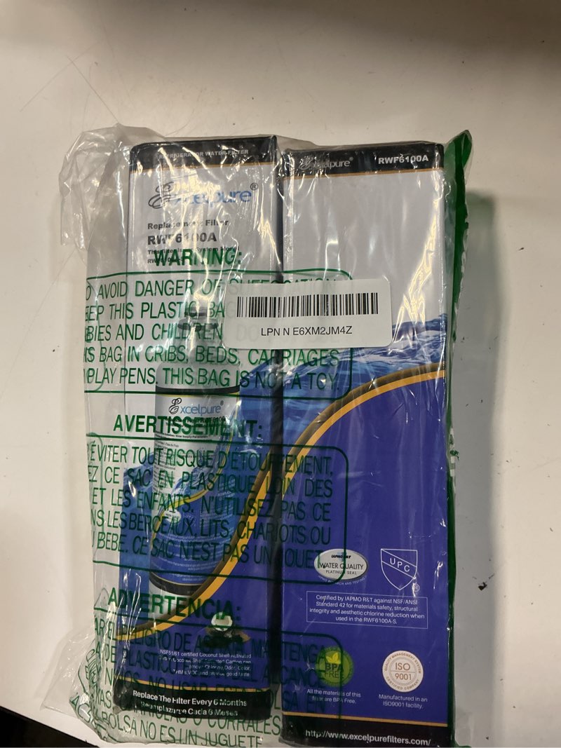 Condition photo showing New/Like New for excelpure borplftr50 refrigerator water filter replacement for bosch ultra clarity pro 11032531, 12033030, 11025825, borplftr55, b36ct80sns, b36cl80ens, wfc100mf, wfs200mf, ra450022, 2pack chlorine removal (pro) 2 count (pack of 1)