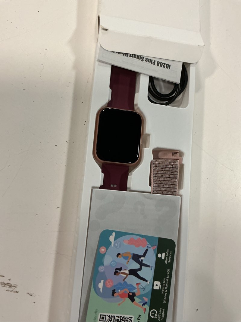 Condition photo showing Good Condition for smart watches for women, 1.85" hd smart watch for android/iphones (make/answer calls), fitness tracker watch with 24/7 heart rate monitor, sleep/step count tracker, 120+ sport modes pedometer watch 1.85 purple