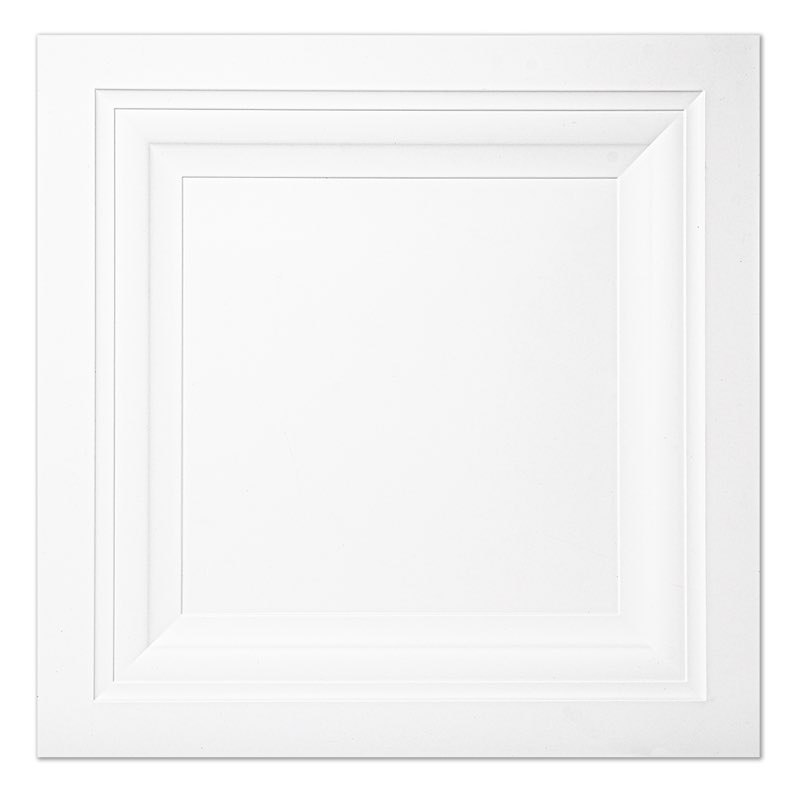 art3d 24" x 24" (pack of 12) wall panel square, gray