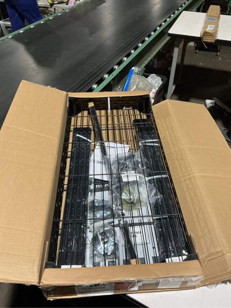 Condition photo showing Good Condition for P6C Rolling Clothes Rack with Cover, Covered Clothing Racks Heavy Duty, Portable Closet for Hanging Clothes, Garment Racks on Wheels, Black Closet Rack with Black Cover, Max Load 365LBS Black Rack with Black Cover P6C