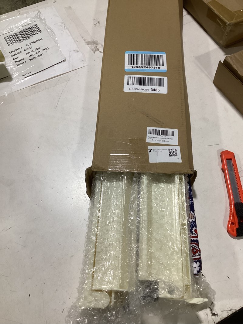 Condition photo showing New/Like New for Zaoune Mahjong Racks with Pushers, 4 Mah Jongg Clear Acrylic American All-in-One Tile Rack & Pusher Accessories Gifts (Milk White)