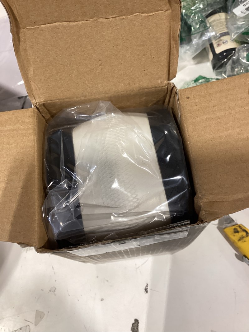 Condition photo showing New/Like New for gomass car steering wheel cover, anti-slip, safety, soft, breathable, heavy duty, thick, full surround, sports style (black with purple line)