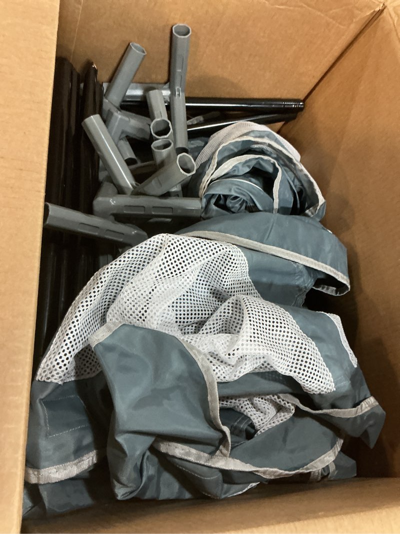 Condition photo showing As Is for 42x42x26 Inch Puppy Playpen with Cover, Dog Playpen for Puppies or Small Dogs, Pet Playpen for Indoor & Outdoor, Sturdy DogPen with Thickened Fabric, High-Strength Nylon Wire Mesh, Green Bluish Green 42x42 IN WIth Cover