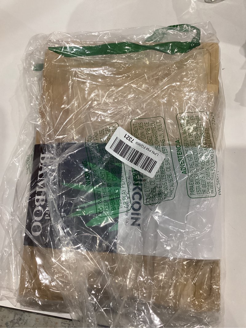 Condition photo showing As Is for bamboo cutting boards for kitchen, (set of 3) kitchen chopping board with 3 built-in compartments and juice groove heavy duty serving tray wood butcher block and wooden carving board, kikcoin bamboo large