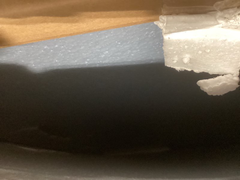 Condition photo showing Good Condition for GLSLAND 46"×55" [Tempered Glass] Chair Mat – Durable Office Chair Mat on Carpet with 0.2" Thickness, 4 Non?Slip Pads, Sleek & Sturdy Matte Gray Finish, Smooth Glide & Easy Clean, Blue & Grey 46"x 55" Grey