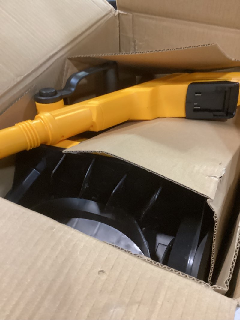 Condition photo showing Good Condition for 12" Cordless Snow Shovel (NO Battery) Compatible with Dewalt 20V Max Battery, Electric Snow Shovel with Directional Plate & Adjustable Front Handle, Cordless Snow Blower for Driveway/Patio/Sidewalk For Dewalt 20V Battery(Yellow)