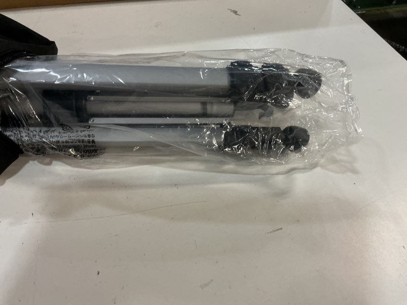 Condition photo showing New/Like New for Amazon Basics 60 inch Lightweight Tripod with Bag, Silver 60-in Tripod Only