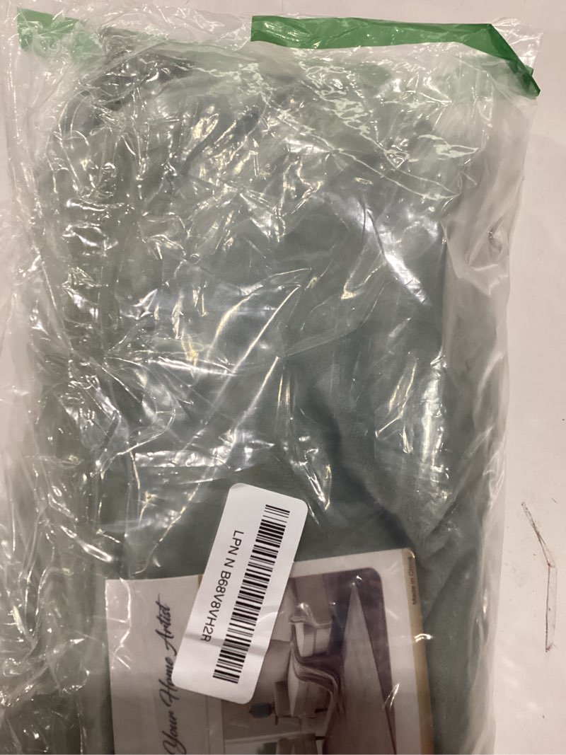 Condition photo showing As Is for H.VERSAILTEX Velvet Stretch Couch Cushion Cover Plush Cushion Slipcover for Chair Loveseat Sofa Cushion Furniture Protector Seat Cushion Sofa Cover (3 Piece Sofa Cushion Covers, Sea Grass) 3 Cushion Sofa Sea Grass