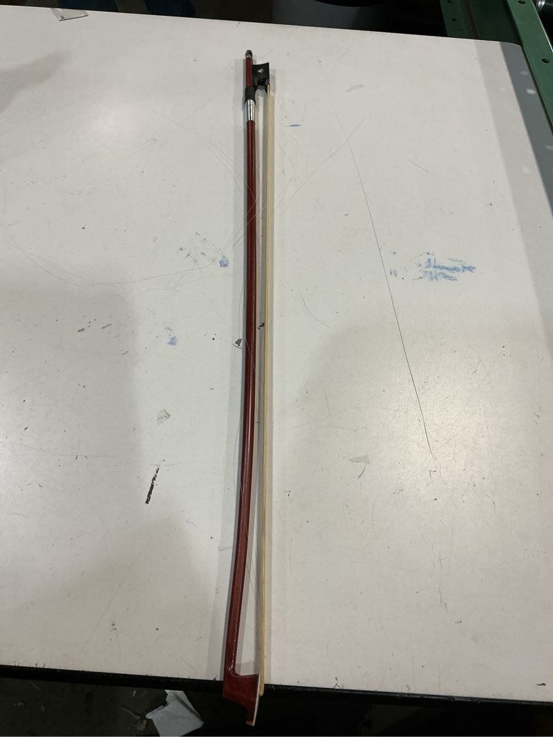 Condition photo showing As Is for AMZZ 3/4 Violin Bow for Students & Advanced Players– Brazilwood, Ebony Frog, Mongolian Horsehair for Rich Tone (3 4 Violin Bow Size)