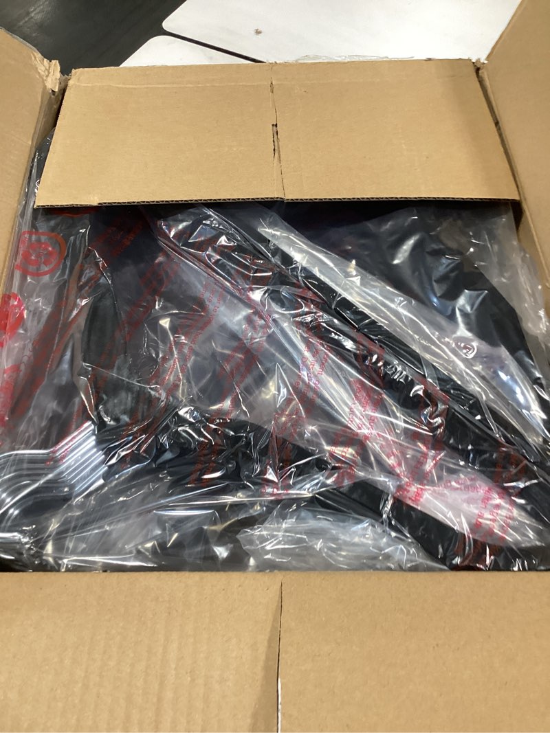 Condition photo showing As Is for house day premium velvet hangers, non-slip flocked felt, sturdy coat & suit hangers for closet space saving (100 pack, black) 100 pack black