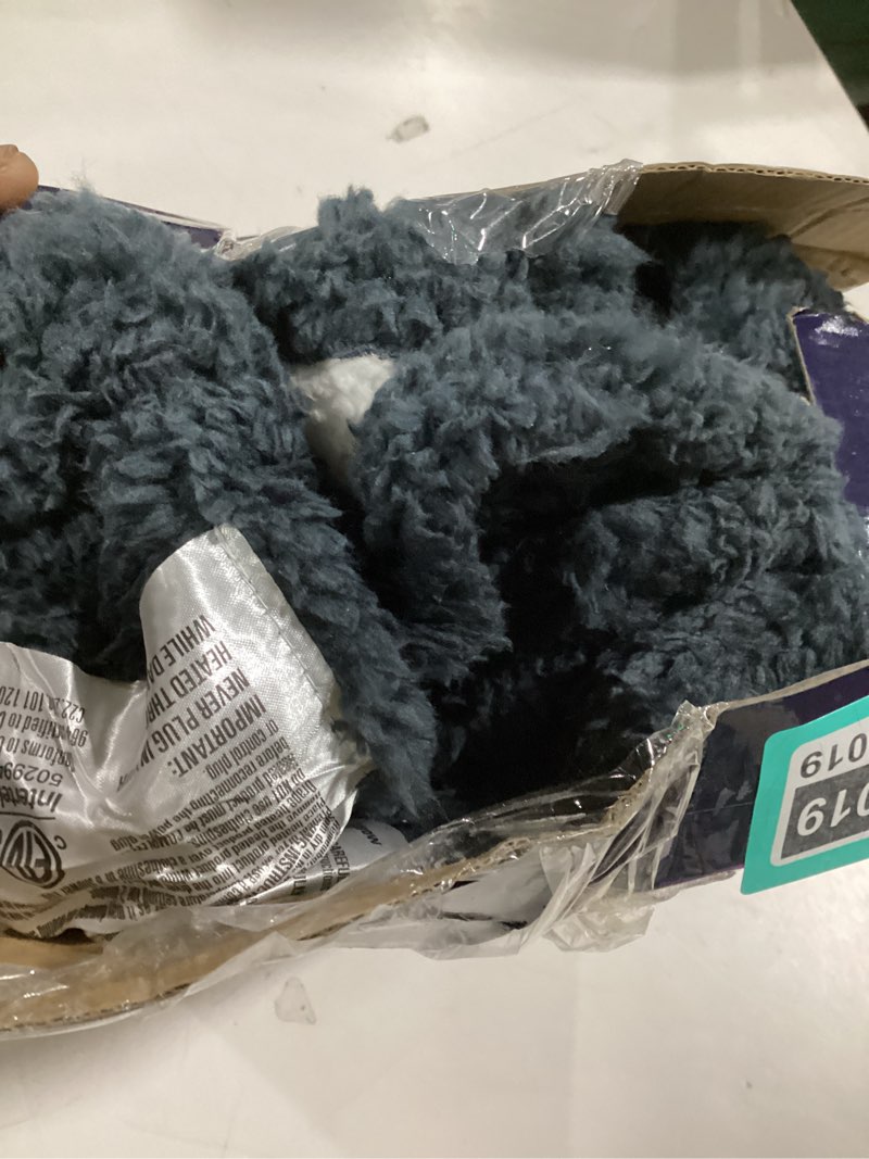 Condition photo showing Good Condition for MAXEVE Heated Blanket Electric Throw 50"x60" Soft Double Sided Sherpa Heating Blanket with 8 Fast Heating Levels & 1-8H Auto-Off, Over-Heat Protection, Machine Washable, ETL Certification, Grey Grey Solid Throw