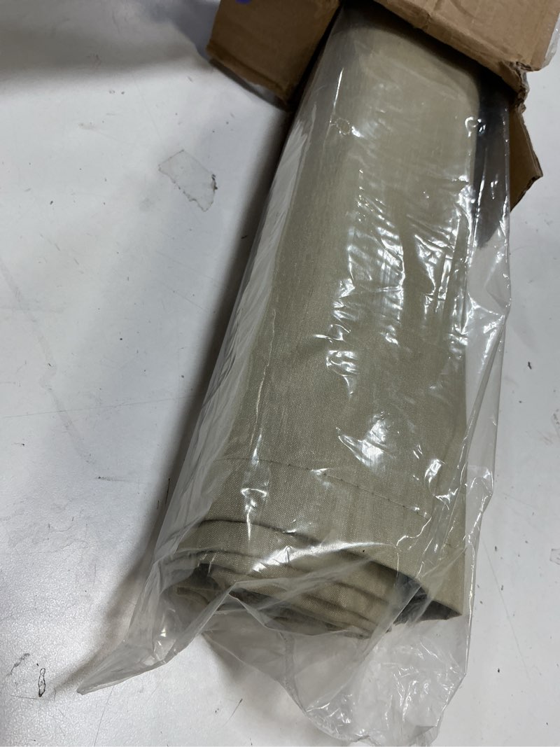 Condition photo showing Good Condition for ECLIPSE Faux Silk Total Privacy Blackout Cordless Lined Window Roman Shade for Living Room, 35 in x 64 in, Gold 35"W x 64"H Gold