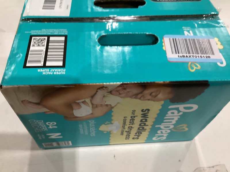 Condition photo showing New/Like New for Pampers Swaddlers Diapers, Size 0 (up to 10 lbs), 84 Count, Absorbent, Keeps Baby Dry and Comfortable, Skin Safe Disposable Baby Diaper (Packaging May Vary) Newborn 84