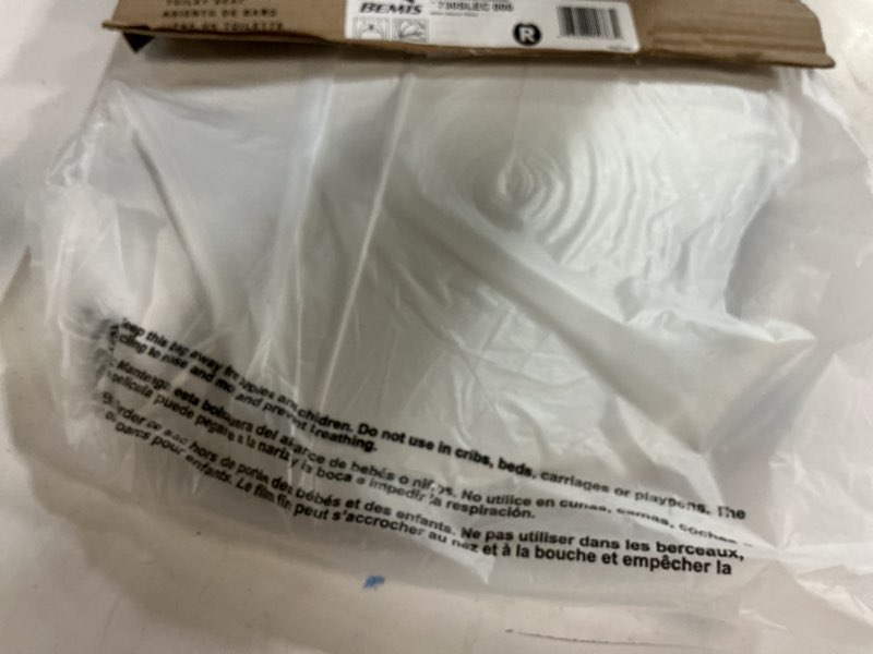 Condition photo showing As Is for Bemis 730SLEC Slow Close Toilet Seat, Easy Clean Hinges and Durable Plastic Seat, Made in USA, Round, White Round - Slow Close