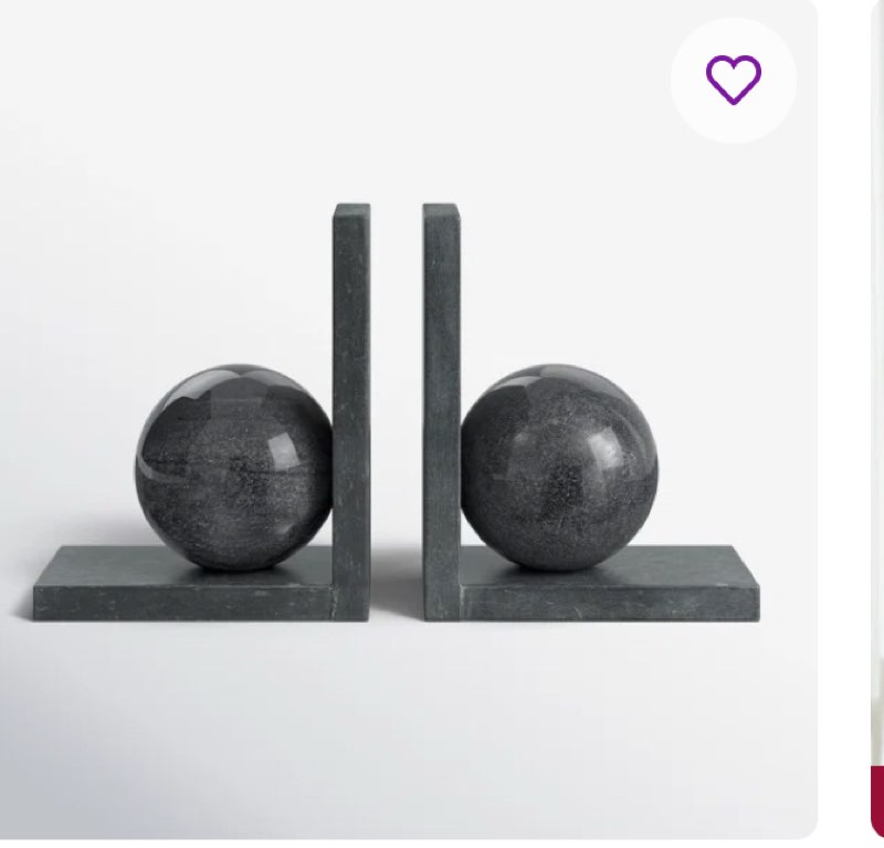 ( incomplete/ only one) Orb Geometric Bookends